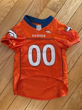 Denver Broncos Orange Dog Jersey - Official NFL Pet Fan Shirt